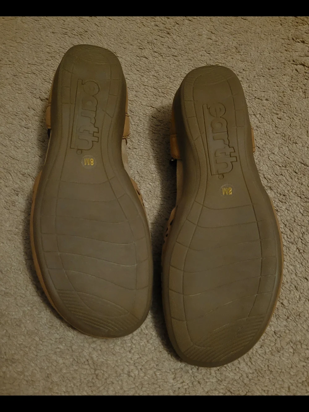 Earth Brand Men’s Tan Sandal - Comfortable Slip-On
